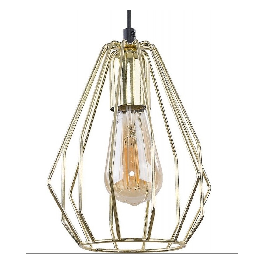 Luster na lanku BRYLANT 1xE27/60W/230V zlatá