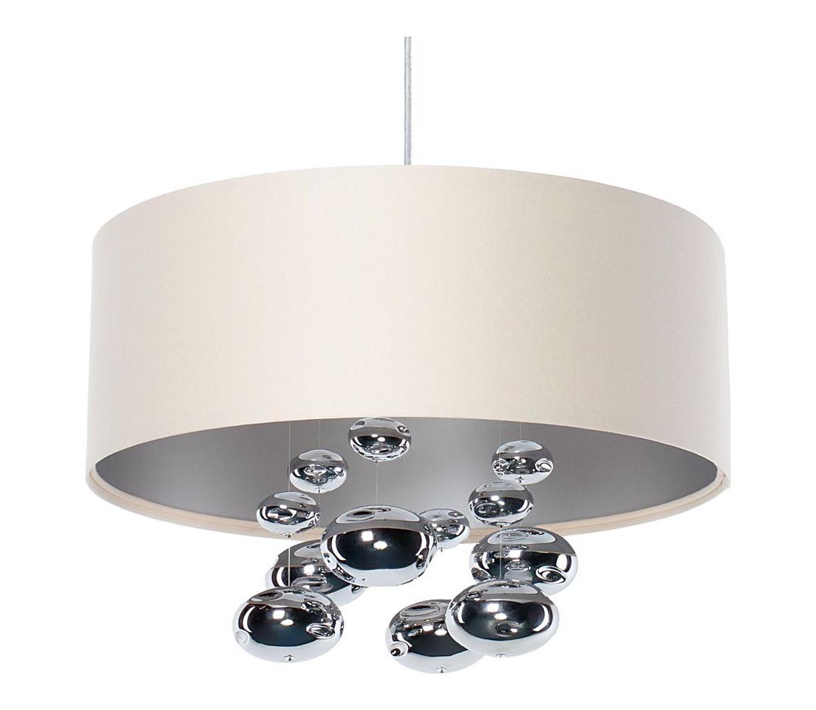 Luster na lanku BUBBLE 1xE27/60W/230V, priemer 50 cm, béžový 01B-001-60