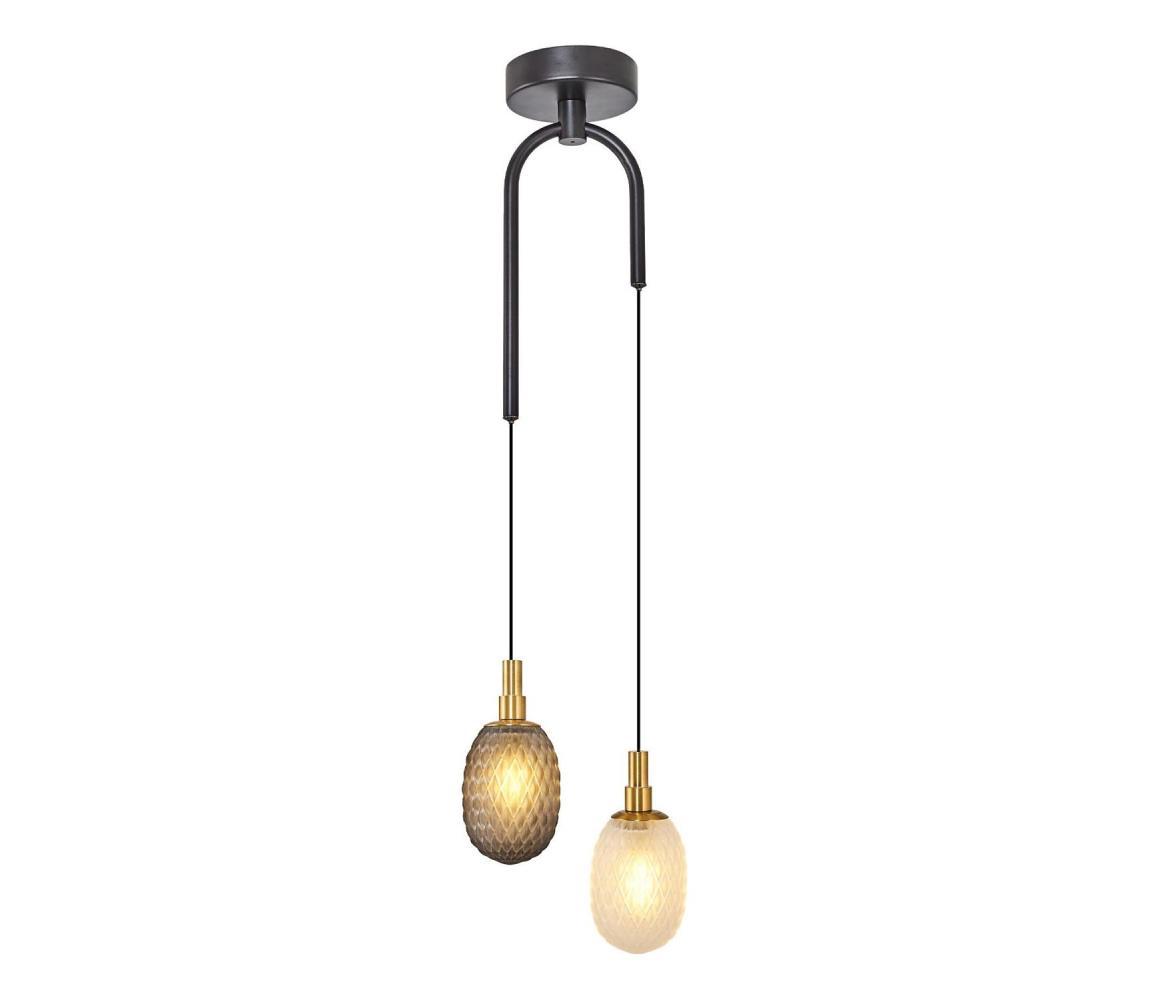 Luster na lanku CACTUS 2xG9/5W/230V šedá/biela 414LRC1984