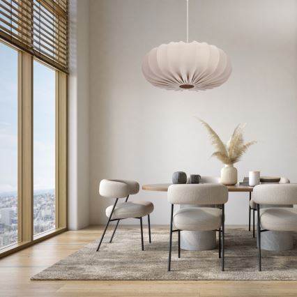 Luster na lanku CAFEE 1xE27/40W/230V priemer 66 cm béžový