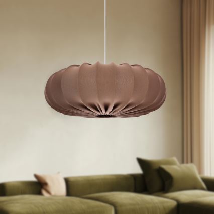 Luster na lanku CAFEE 1xE27/40W/230V priemer 66 cm hnedý