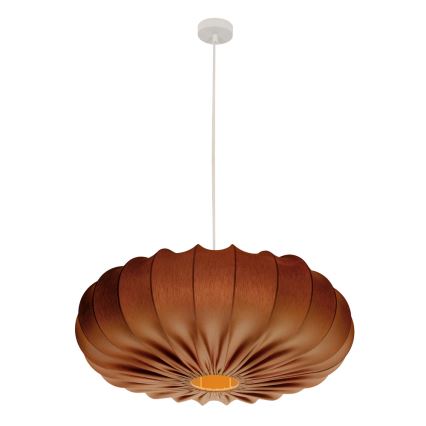 Luster na lanku CAFEE 1xE27/40W/230V priemer 66 cm hnedý
