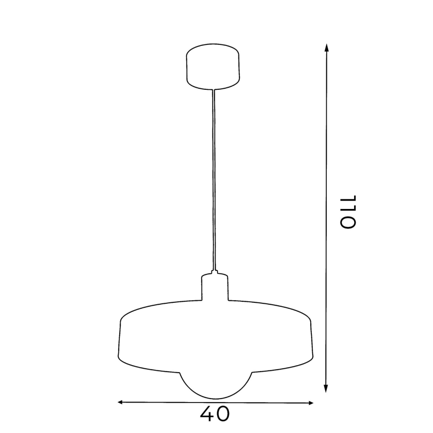 Luster na lanku CANAN 1xE27/15W/230V priemer 29 cm béžový