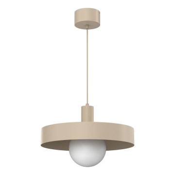 Luster na lanku CANAN 1xE27/15W/230V priemer 40 cm béžový