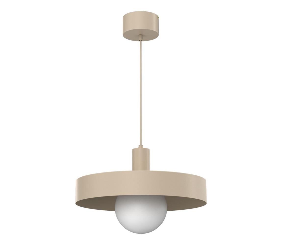 Luster na lanku CANAN 1xE27/15W/230V priemer 40 cm béžový 4018