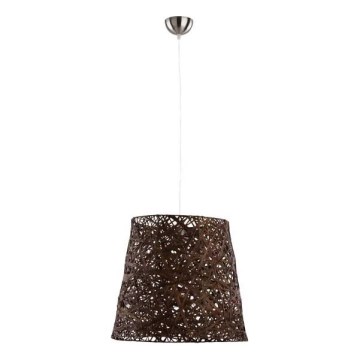 Luster na lanku CANNUCIA 1xE27/15W/230V hnedá