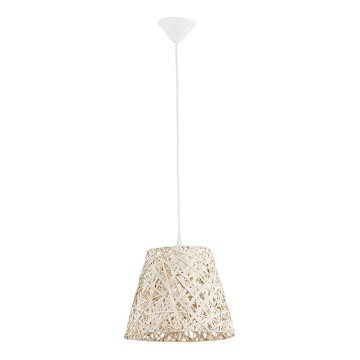 Luster na lanku CANNUCIA 1xE27/15W/230V krémová