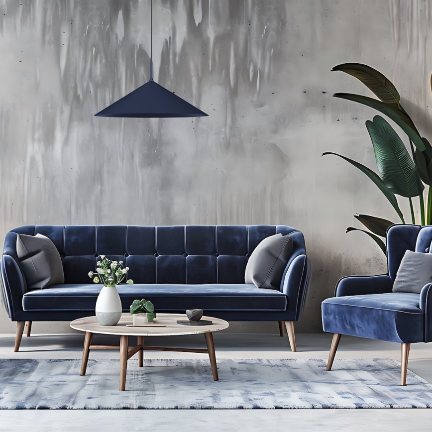 Luster na lanku CAPITAL 1xGX53/15W/230V pr. 60 cm modrá