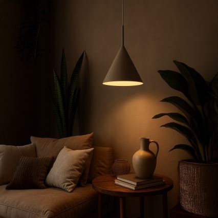 Luster na lanku CAPITAL 1xGX53/15W/230V priemer 32 cm béžová