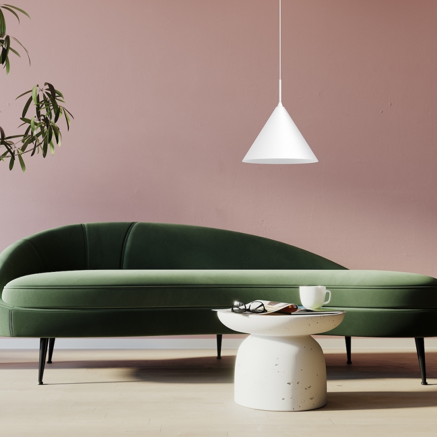 Luster na lanku CAPITAL 1xGX53/15W/230V, priemer 32 cm, biela