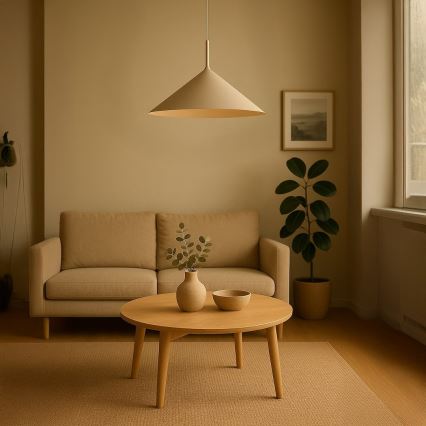 Luster na lanku CAPITAL 1xGX53/15W/230V priemer 60 cm béžový