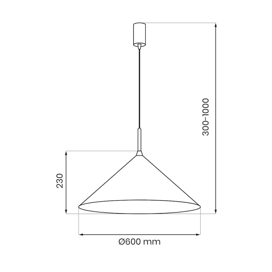 Luster na lanku CAPITAL 1xGX53/15W/230V priemer 60 cm béžový