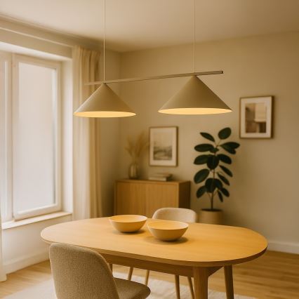 Luster na lanku CAPITAL 2xGX53/15W/230V béžový