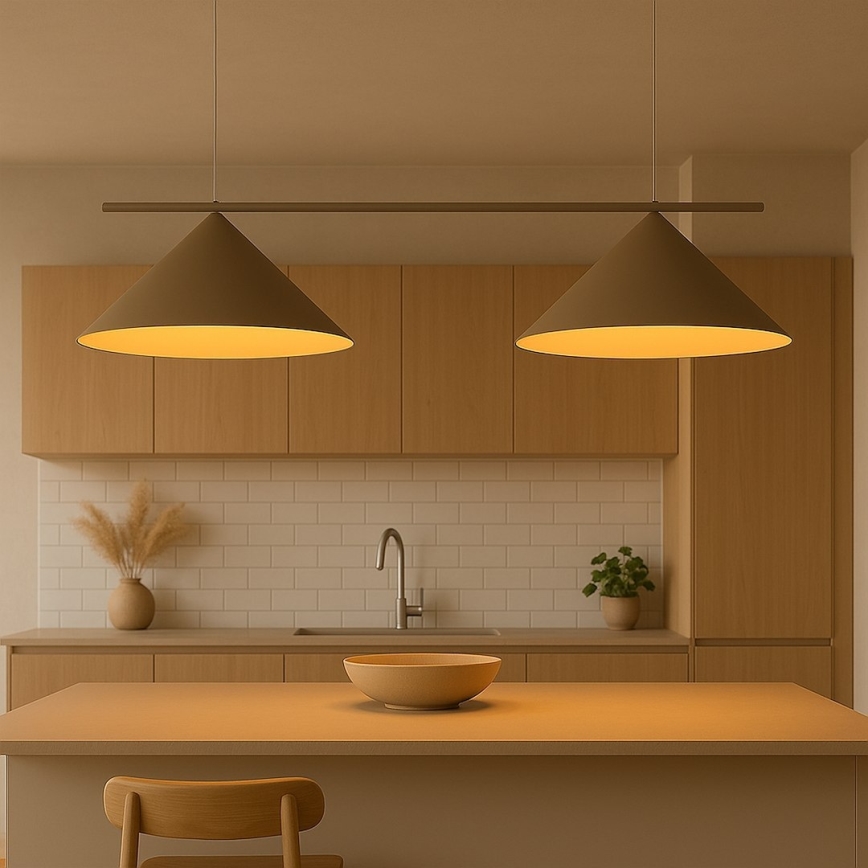 Luster na lanku CAPITAL 2xGX53/15W/230V béžový