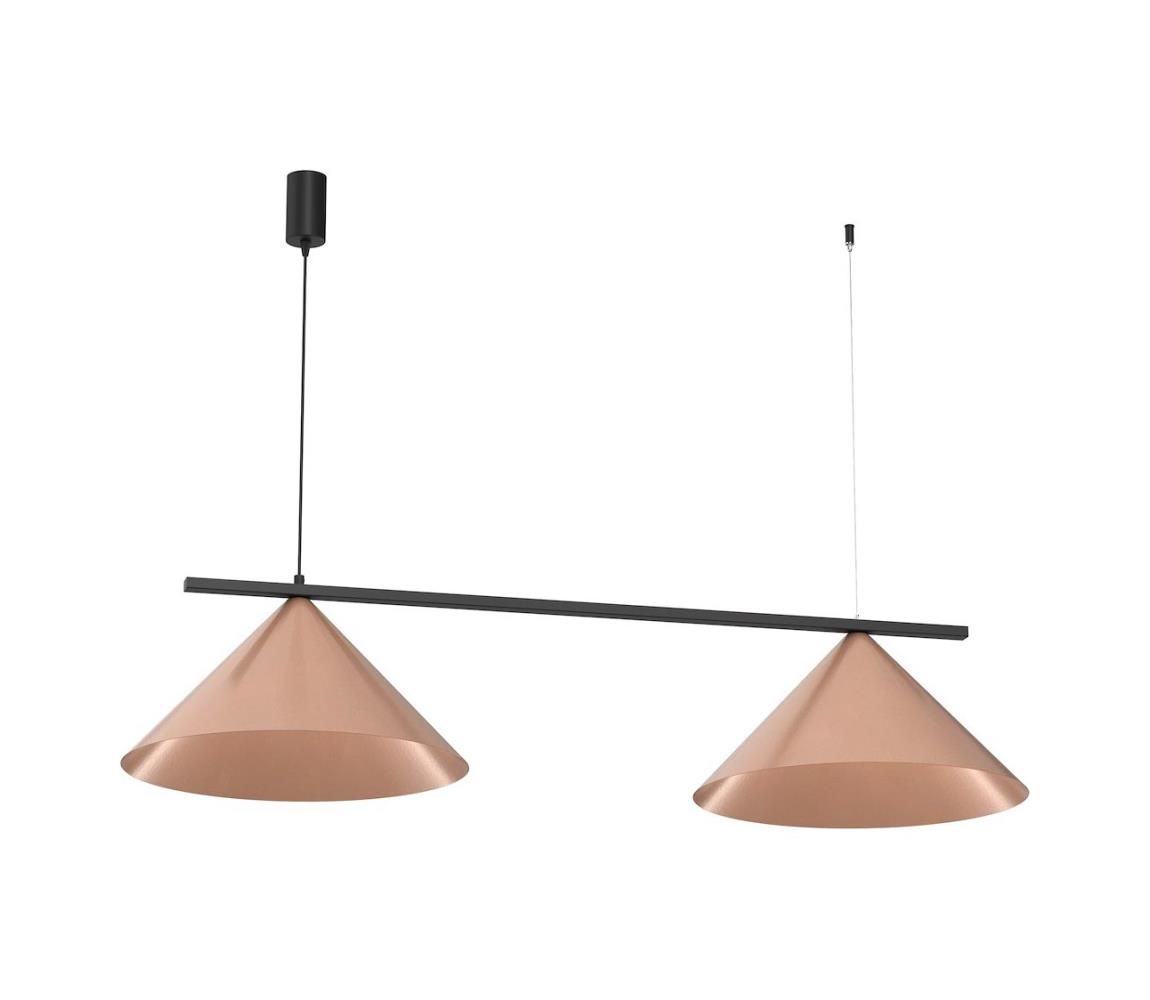 Luster na lanku CAPITAL 2xGX53/15W/230V ružové zlato MLP0944