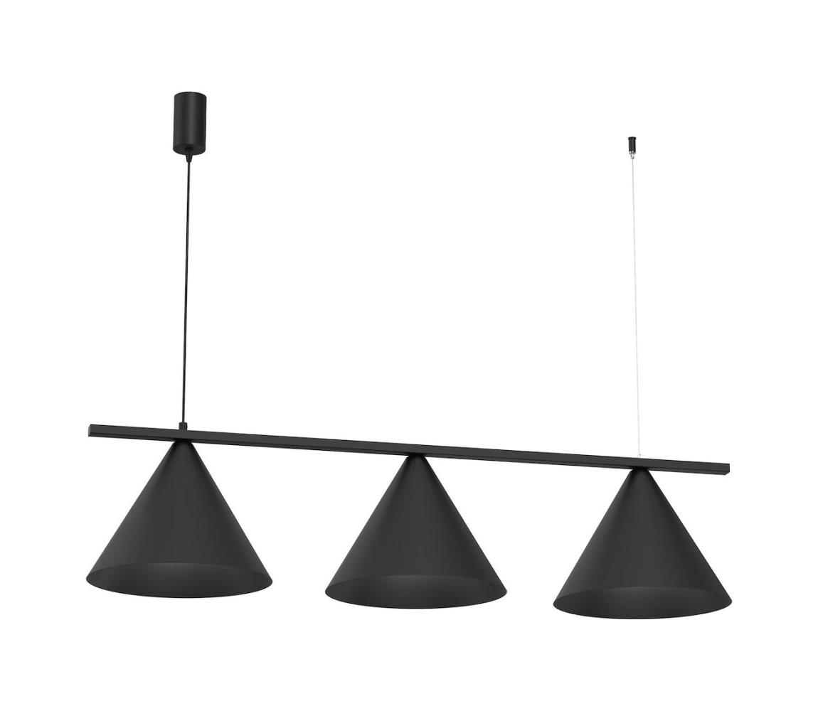 Luster na lanku CAPITAL 3xGX53/15W/230V čierny MLP0938