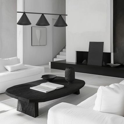 Luster na lanku CAPITAL 3xGX53/15W/230V čierny