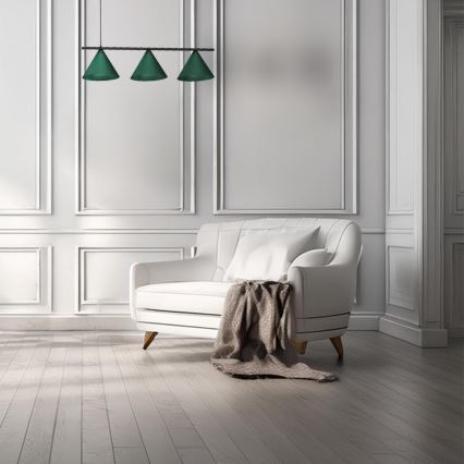 Luster na lanku CAPITAL 3xGX53/15W/230V zelený