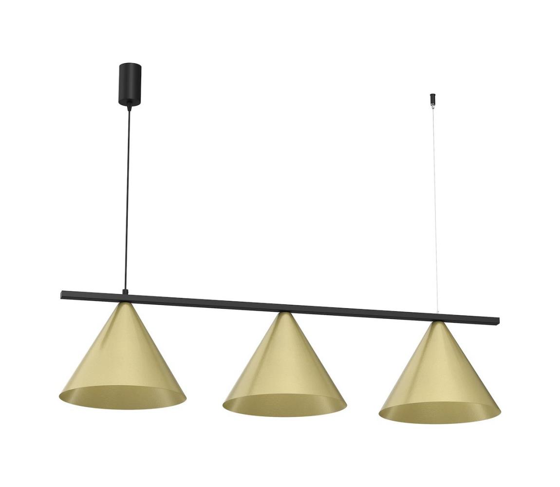 Luster na lanku CAPITAL 3xGX53/15W/230V zlatý MLP0937