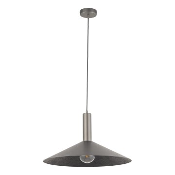 Luster na lanku CAPRI 1xE27/15W/230V pr. 50 cm antracit/šedá