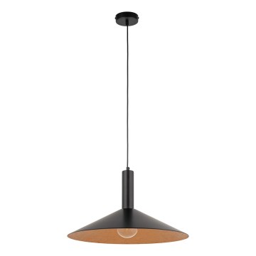 Luster na lanku CAPRI 1xE27/15W/230V pr. 50 cm čierna/medená