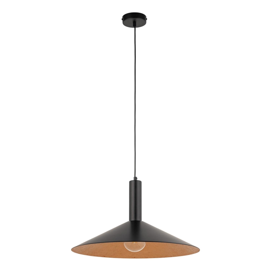 Luster na lanku CAPRI 1xE27/15W/230V pr. 50 cm čierna/medená