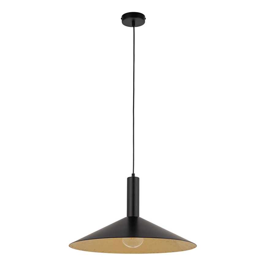 Luster na lanku CAPRI 1xE27/15W/230V pr. 50 cm čierna/zlatá