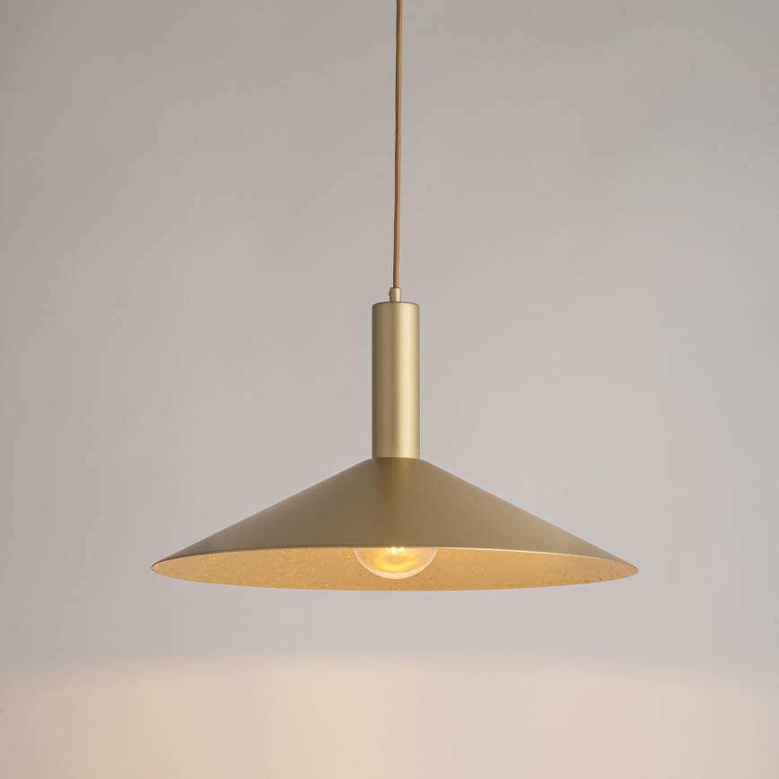 Luster na lanku CAPRI 1xE27/15W/230V pr. 50 cm zlatá