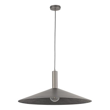 Luster na lanku CAPRI 1xE27/15W/230V pr. 70 cm antracit/šedá