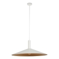 Luster na lanku CAPRI 1xE27/15W/230V pr. 70 cm biela/medená