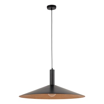 Luster na lanku CAPRI 1xE27/15W/230V pr. 70 cm čierna/medená