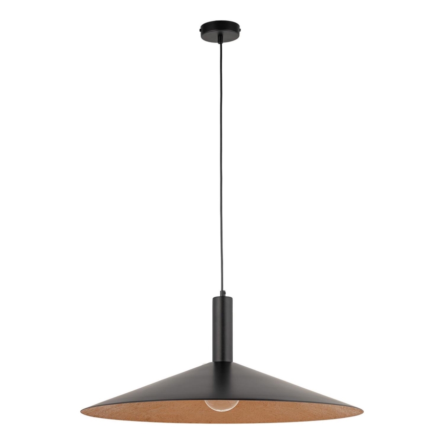 Luster na lanku CAPRI 1xE27/15W/230V pr. 70 cm čierna/medená