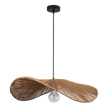 Luster na lanku CAPRI 1xE27/20W/230V pr. 60 cm bambus