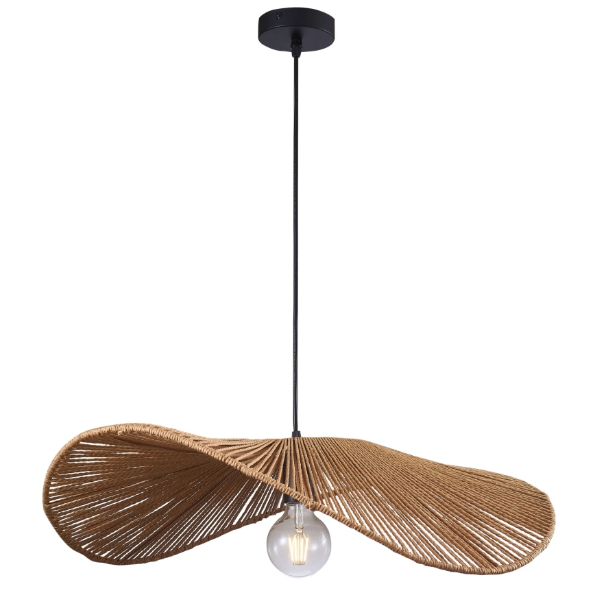 Luster na lanku CAPRI 1xE27/20W/230V pr. 60 cm bambus