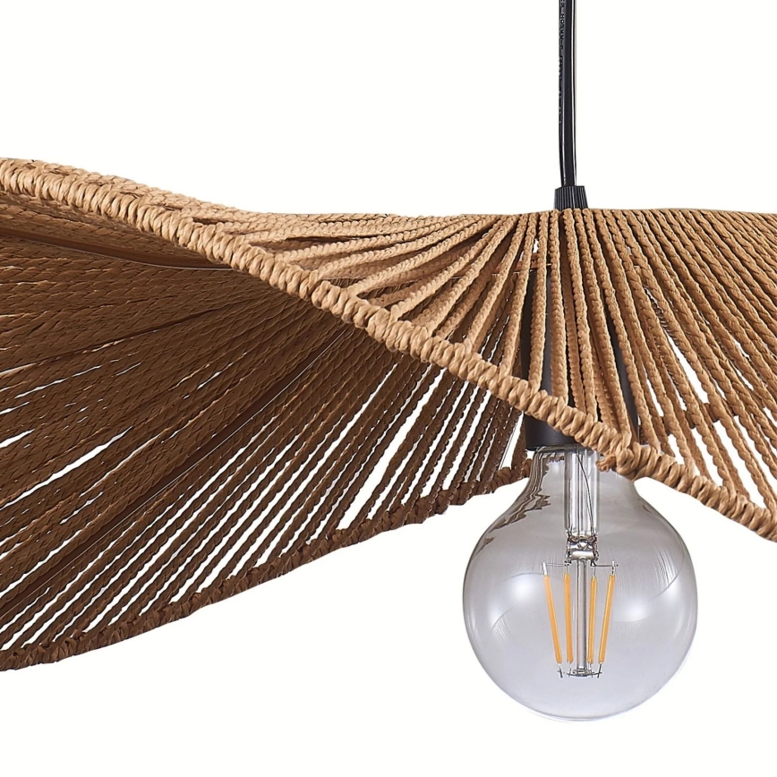Luster na lanku CAPRI 1xE27/20W/230V pr. 60 cm bambus