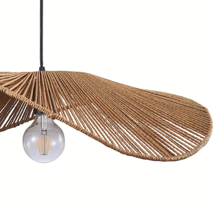 Luster na lanku CAPRI 1xE27/20W/230V pr. 60 cm bambus