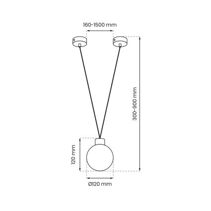 Luster na lanku CAPRI 1xG9/7W/230V