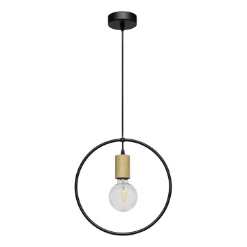 Luster na lanku CARSTEN 1xE27/60W/230V matný dub
