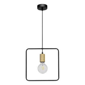 Luster na lanku CARSTEN 1xE27/60W/230V matný dub