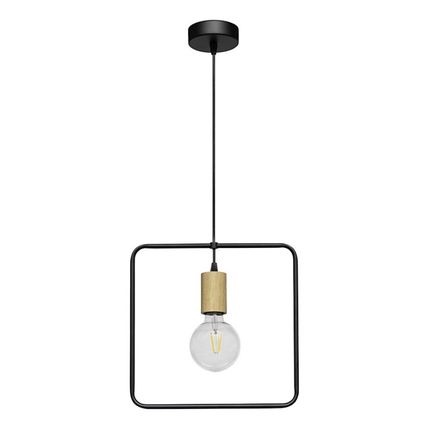 Luster na lanku CARSTEN 1xE27/60W/230V matný dub