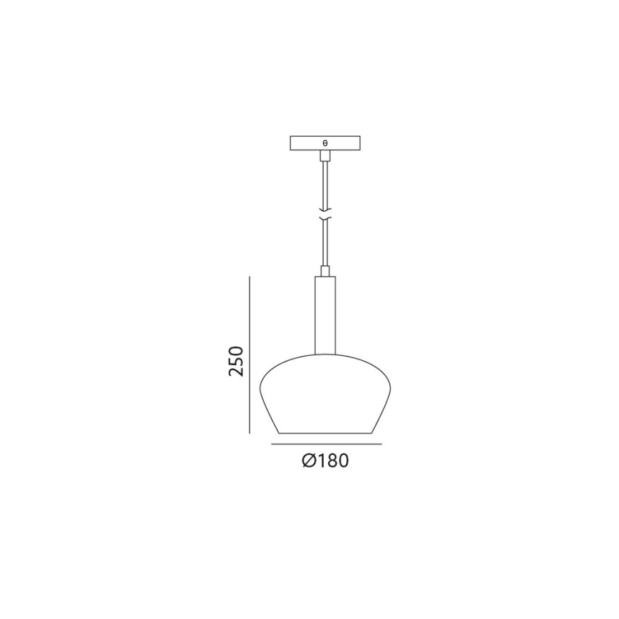 Luster na lanku CASA 1xGU10/25W/230V