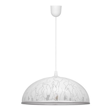 Luster na lanku CIRCLE 1xE27/15W/230V biela