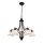 Luster na lanku CLAIR 5xE27/60W/230V pr. 65 cm bronzový