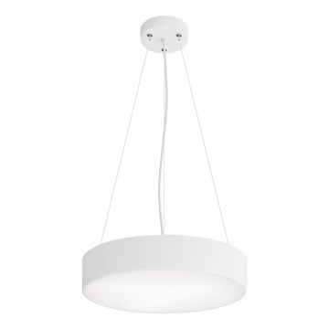 Luster na lanku CLEO 3xE27/24W/230V pr. 40 cm biela