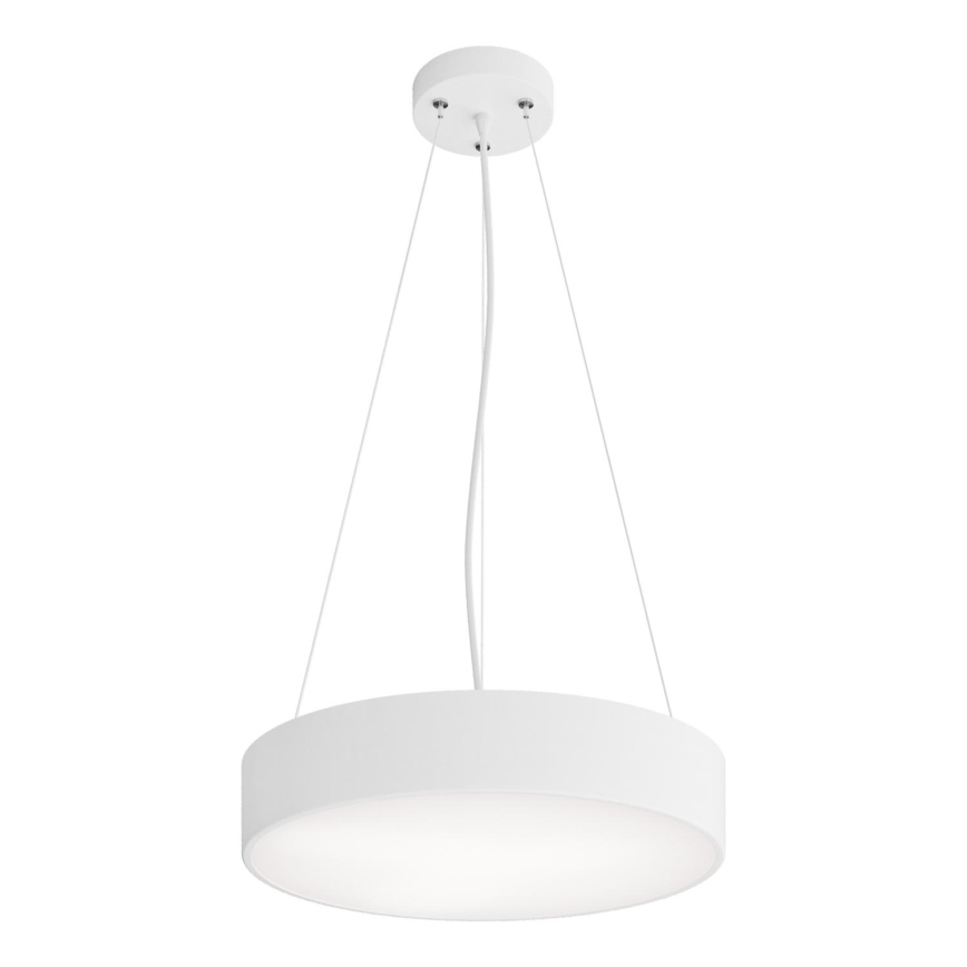 Luster na lanku CLEO 3xE27/24W/230V pr. 40 cm biela