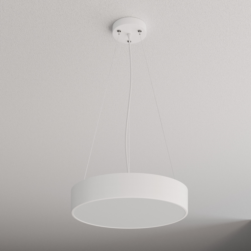 Luster na lanku CLEO 3xE27/24W/230V pr. 40 cm biela