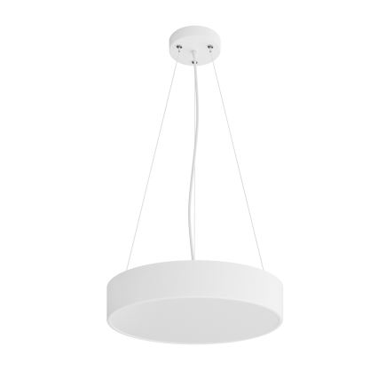 Luster na lanku CLEO 3xE27/24W/230V pr. 40 cm biela
