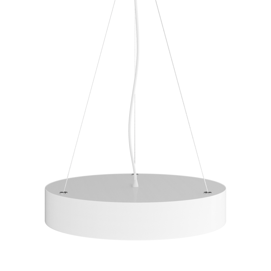 Luster na lanku CLEO 3xE27/24W/230V pr. 40 cm biela