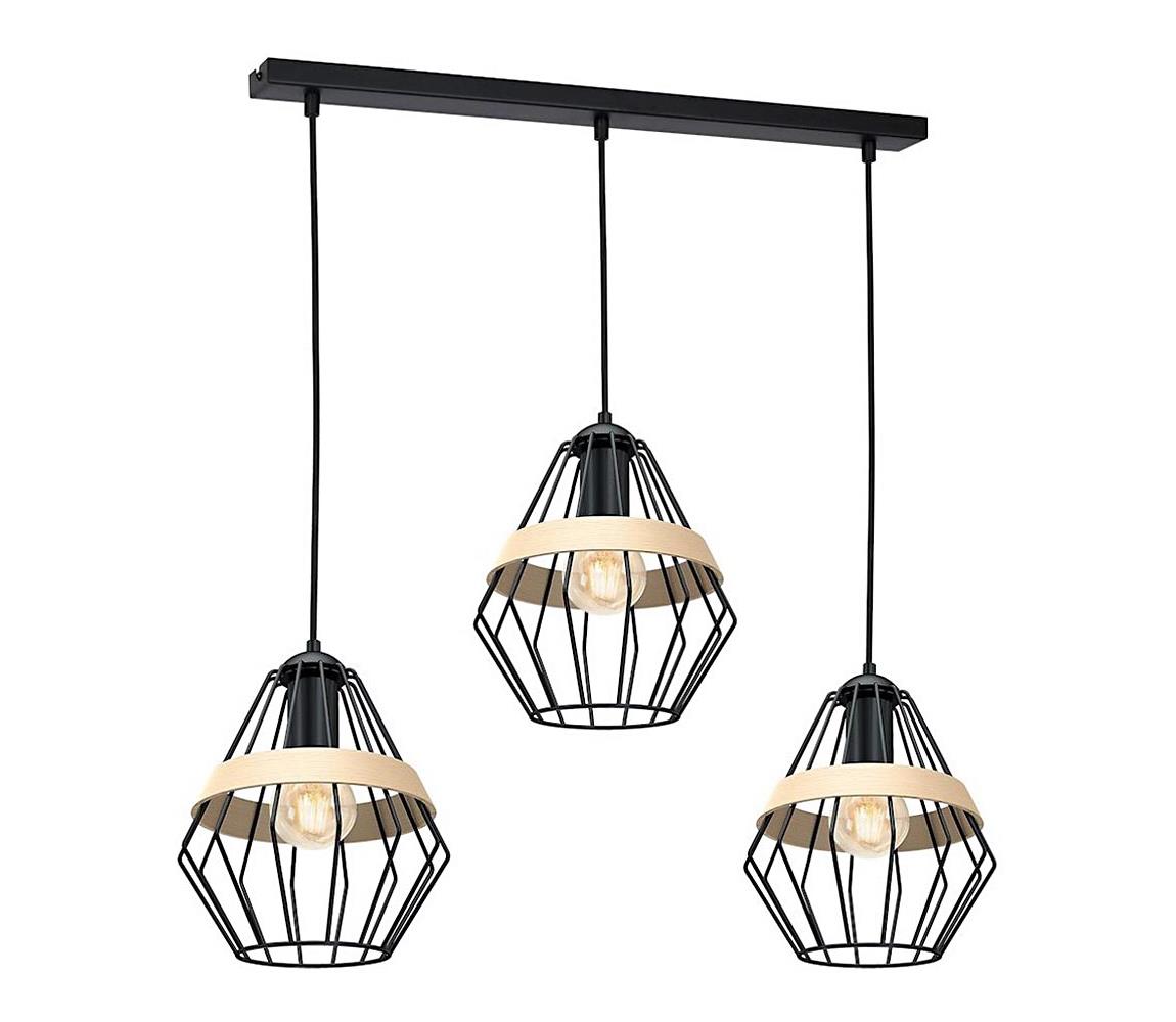 Luster na lanku CLIF 3xE27/60W/230V