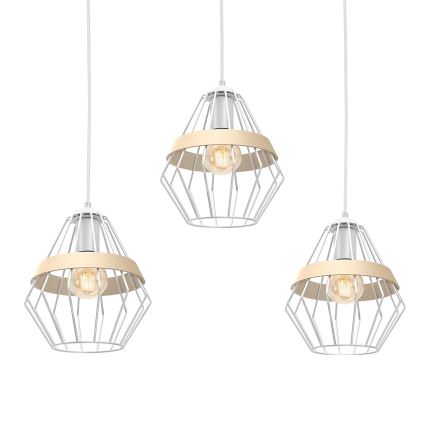 Luster na lanku CLIF 3xE27/60W/230V